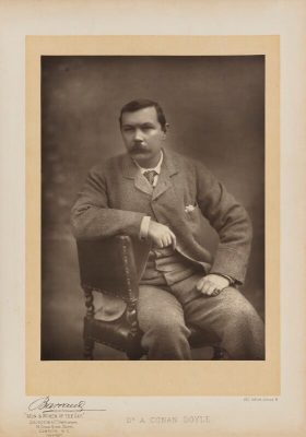 Arthur Conan Doyle by Herbert Rose Barraud, published by Eglington & Co carbon print, published 1893 • NPG Ax27656 © National Portrait Gallery, London • NPG