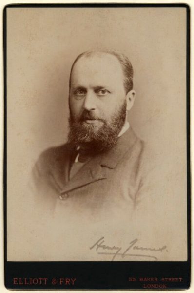 Henry James by Elliott & Fry albumen cabinet card, November 1884 NPG x126742 © National Portrait Gallery, London